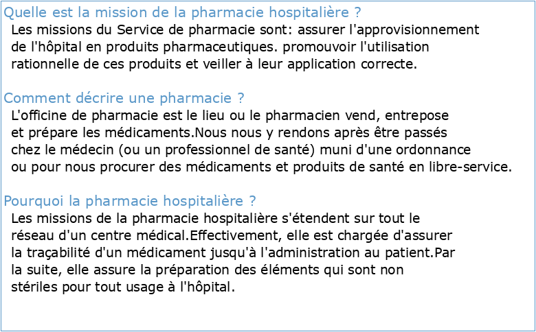 Présentation d'un exemple de site internet de pharmacie hospitalière