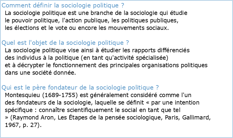 Introduction A La Sociologie Politique Pdf