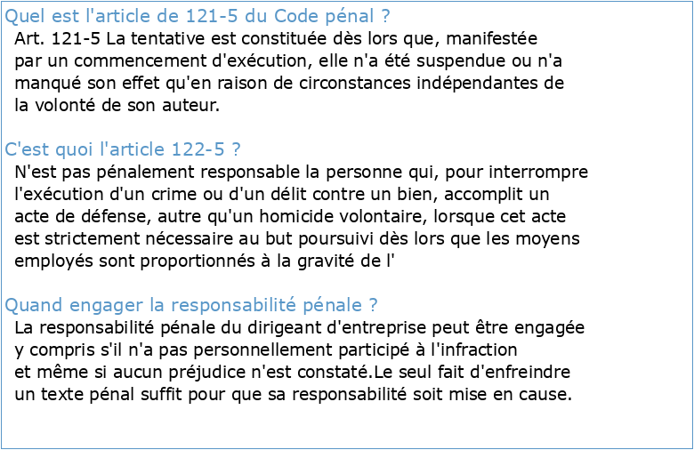 Code penal francais Article 121-1