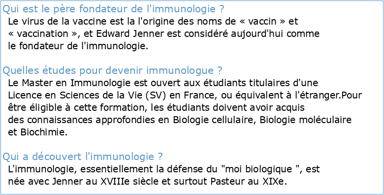 Université Pierre et Marie Curie Immunologie fondamentale