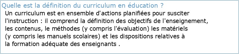 Du « curriculum en tant que construction sociale -:: UMI E-Learning ::