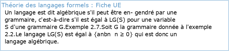 LIF15 Théorie des langages formels