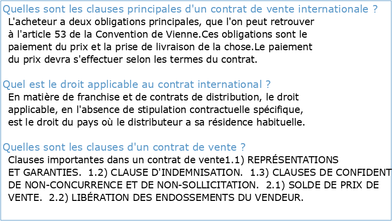 Le Contrat de Vente Internationale : Droit Applicable et Clauses