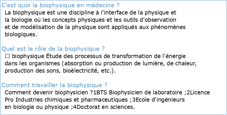 (1) Cours de biophysique des solutions (1ère année médecine