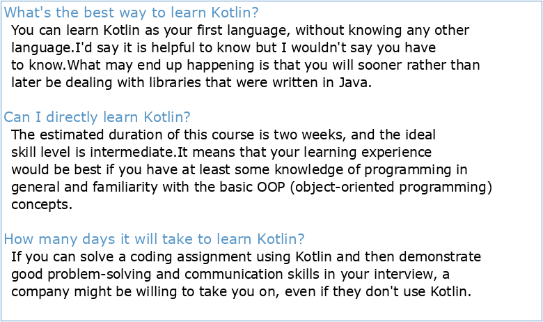 Learn Kotlin with us