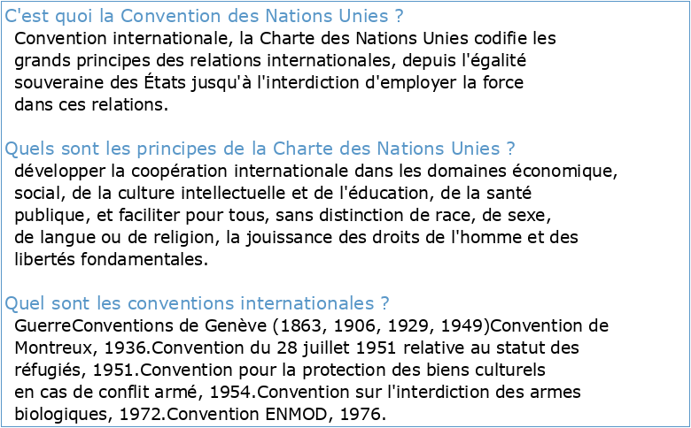 convention des nations unies