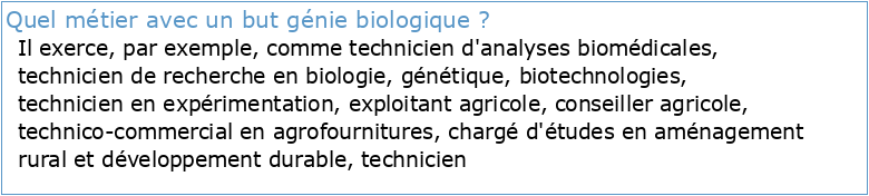 ''Génie biologique'' (CYC8600)