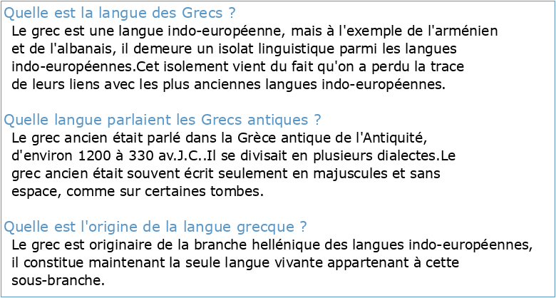 La question de la langue dans les milieux des savants grecs au
