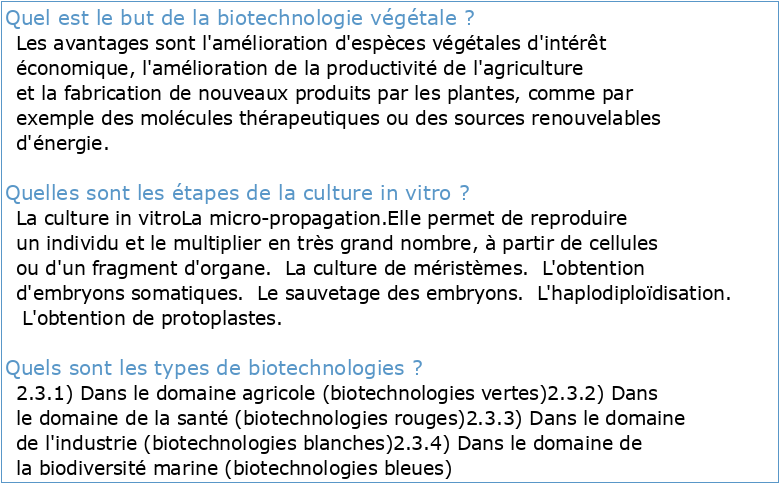 cours L3 biotechnologie végétale