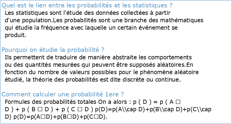 Cours PS1 (Probabilités et Statistiques 1)