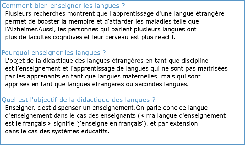 l'enseignement telematique des langues