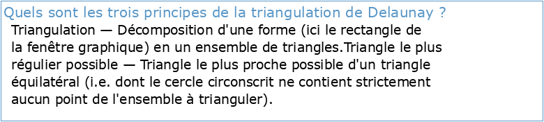 Géométrie anallagmatique et triangulation de Delaunay