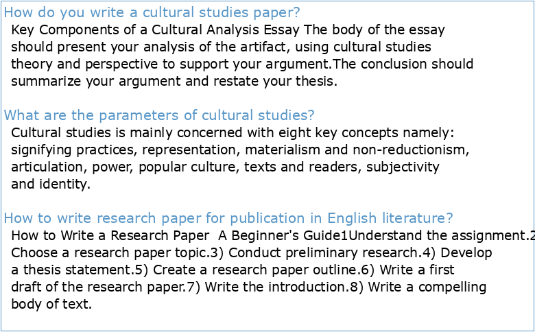 Guidelines for academic papers in Literary or Cultural Studies (VT1