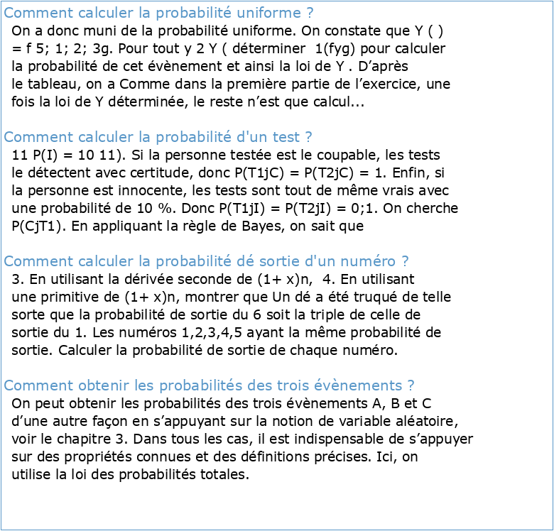 Probabilités et statistiques Deuxième année IUT de Rouen