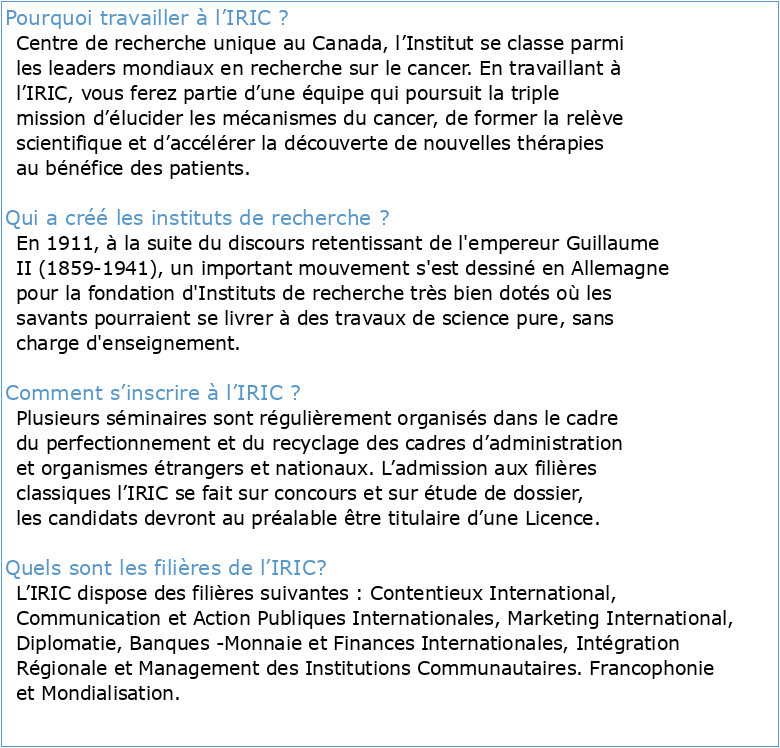 Institut de Recherches Intersite d'Études Culturelles IRIEC