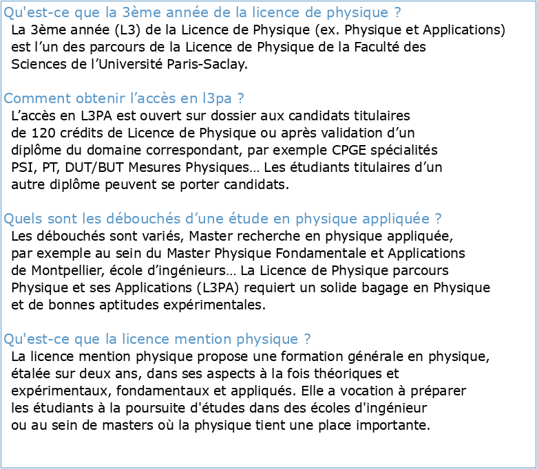 L3 Physique et Applications Examen de Physique des Composants