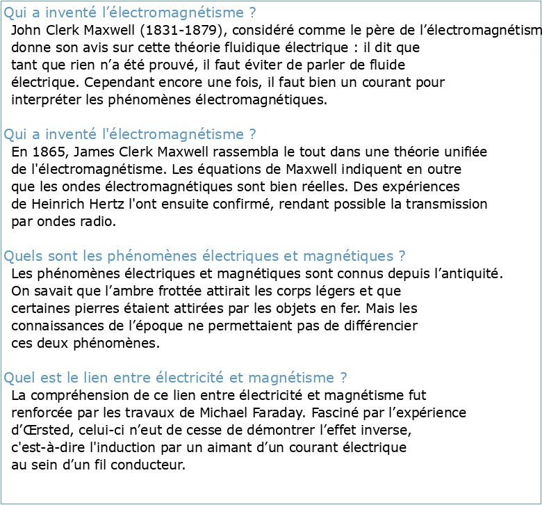 Histoire de l’électromagnétisme