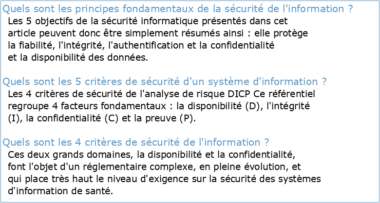 Sécurité des Systèmes dInformation TD1: Principes Fondamentaux