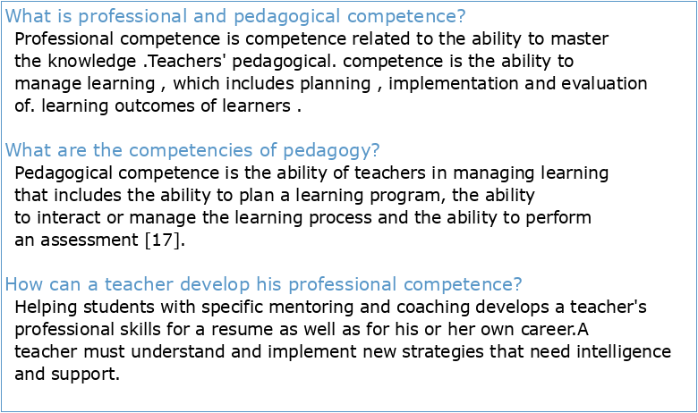 Pedagogical Conditions of Formation of Professional Competence