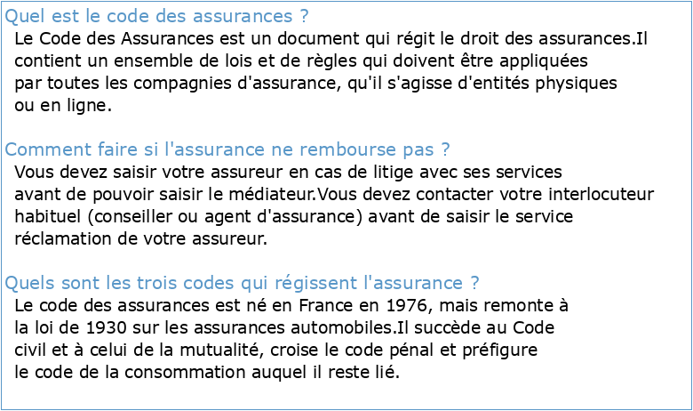 DRC4561 Droit des assurances