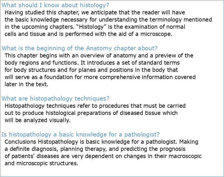 CHAPTER 1 INTRODUCTON Histopathology