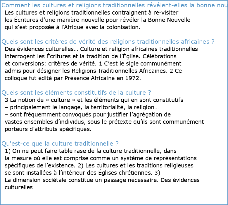 Identité religion et traditions culturelles