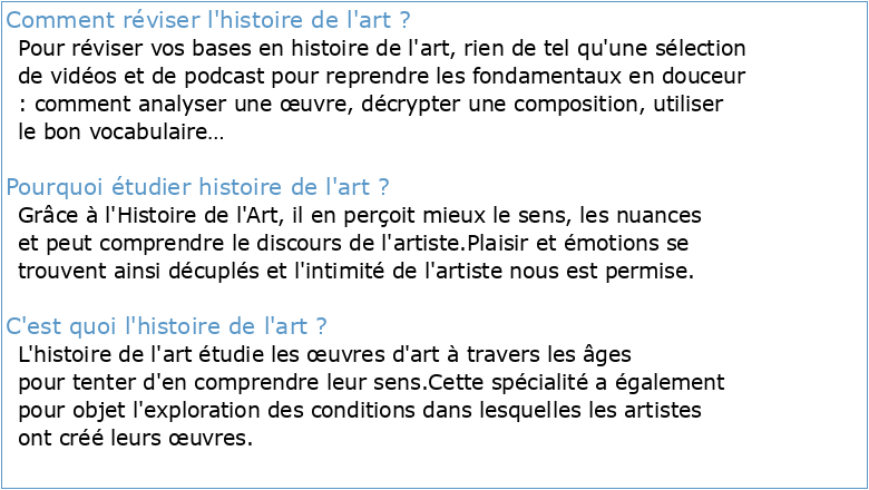 Histoire de lArt Kunstgeschichte Art History Bachelor – 30 crédits