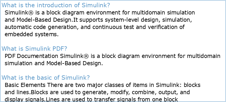 Lecture 6: Introduction to Simulink