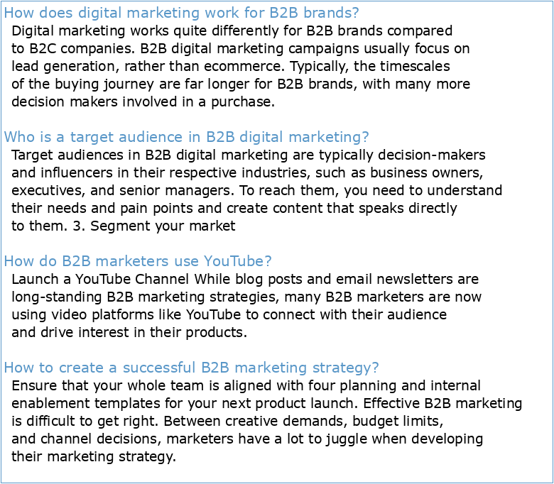 GUIDE TO GETTING STARTED IN DIGITAL B2B MARKETING