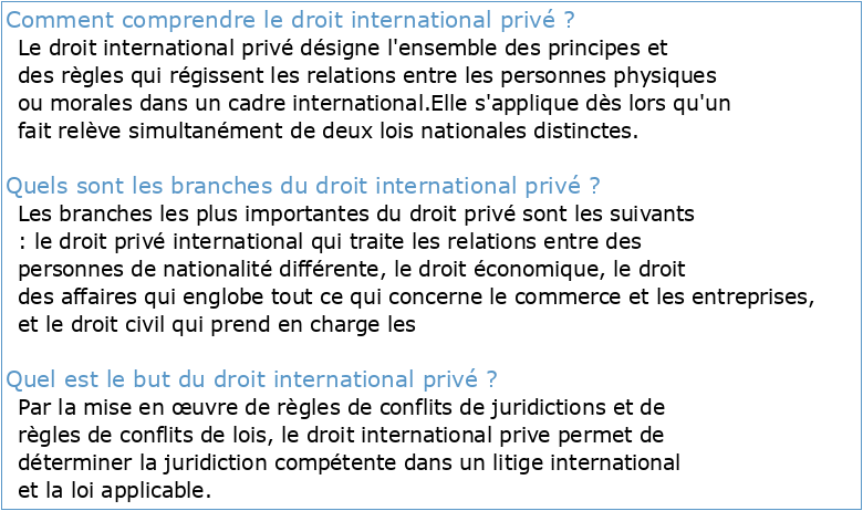 Droit international privé  Cours UNJF