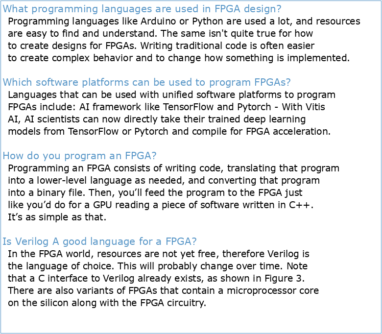 FPGA Programming Languages