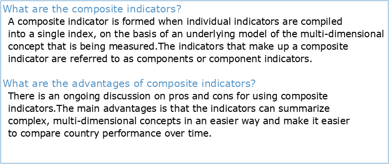Composite indicators: the INSEE’s experience