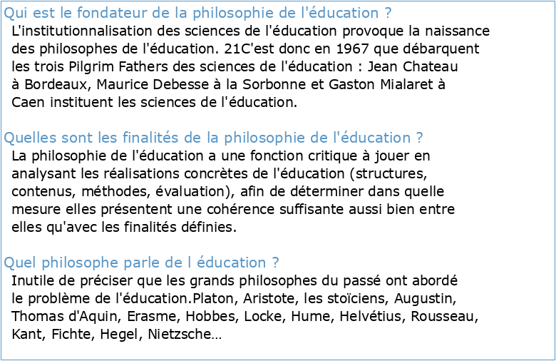 Thomas De Koninck Philosophie de l’éducation pour l’avenir