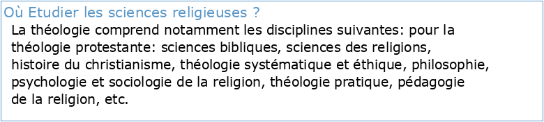 Les études religieuses à l’Université de Montréal