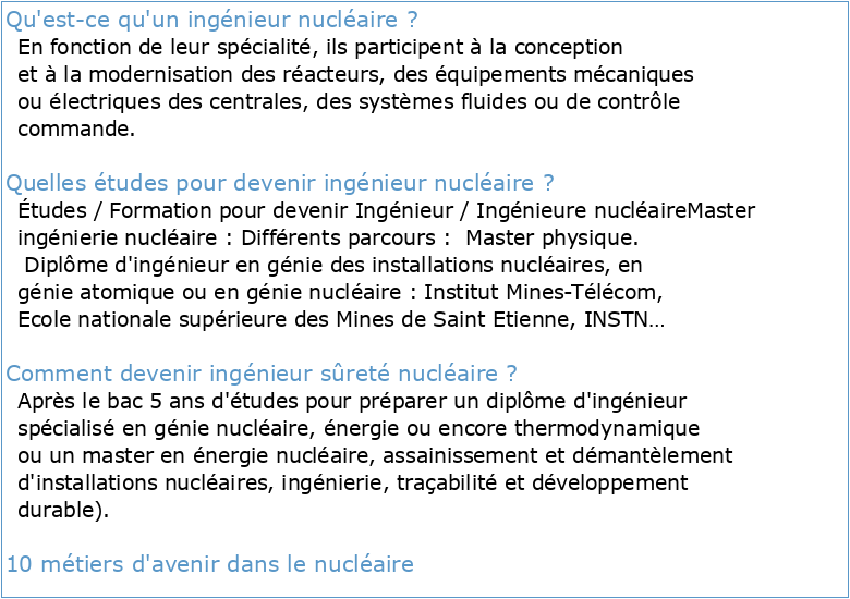 Génie nucléaire