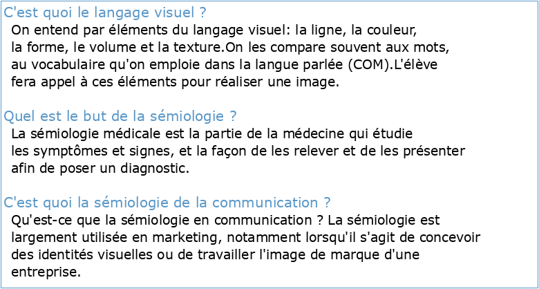 Sémiologie du langage visuel
