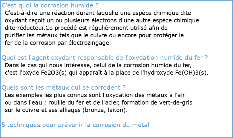 LC n˚26 : Corrosion humide des métaux