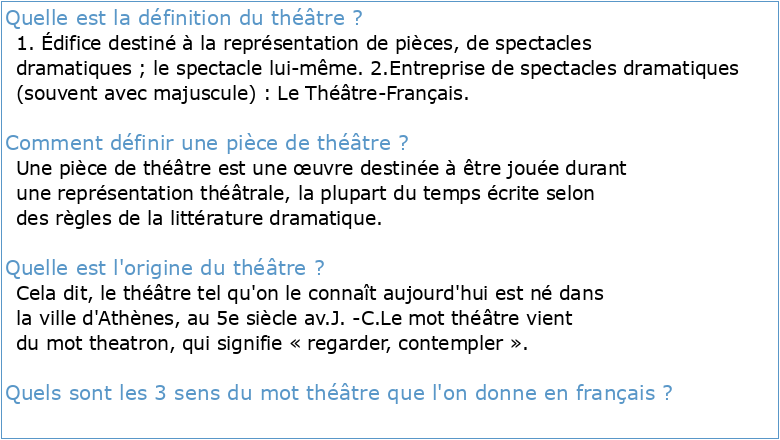 « Dictionnaire du théâtre