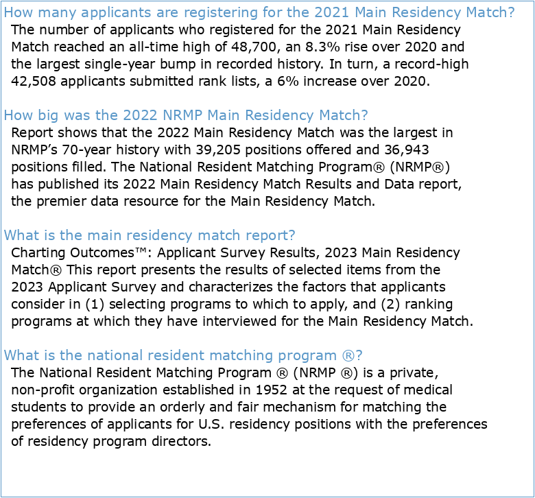 Results and Data: 2021 Main Residency Match