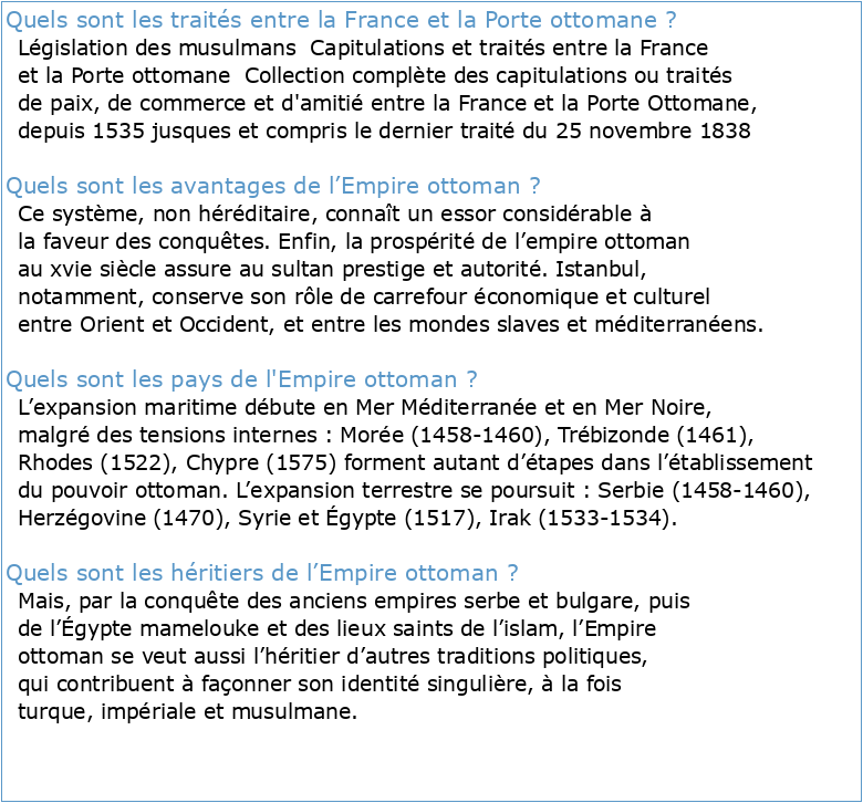 Le français dans les territoires de l'Empire Ottoman