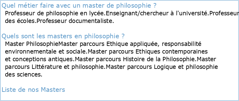 Master Histoire et de Philosophie des Sciences