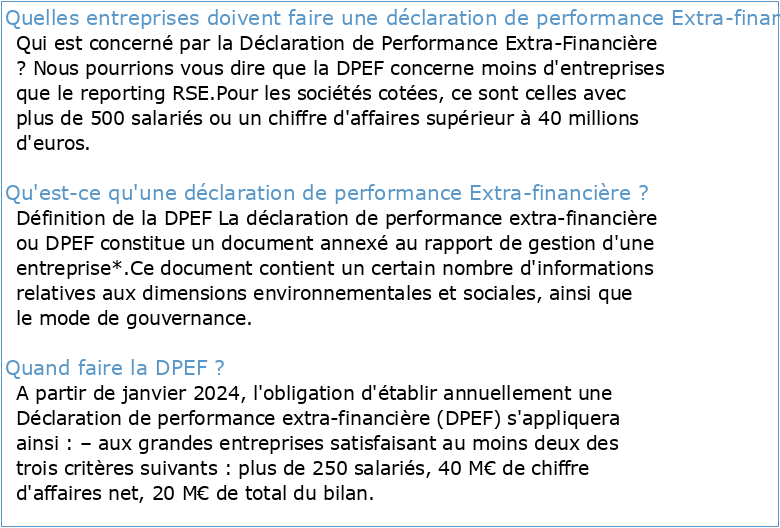 Déclaration de Performance Extra-Financière 2019/20