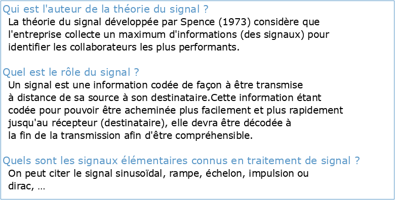 COURS THEORIE DU SIGNAL
