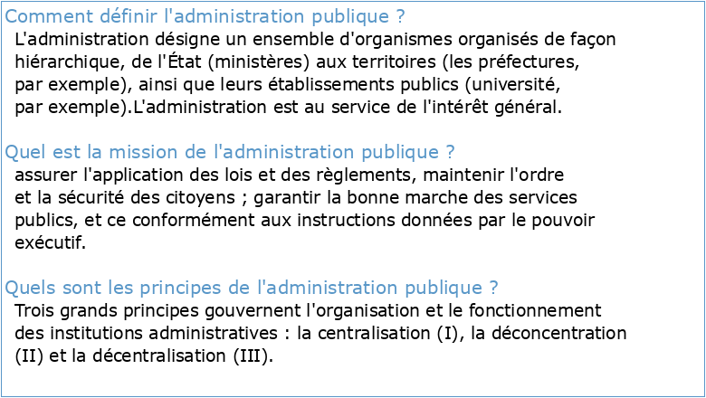 POL-1006 : Introduction à ladministration publique