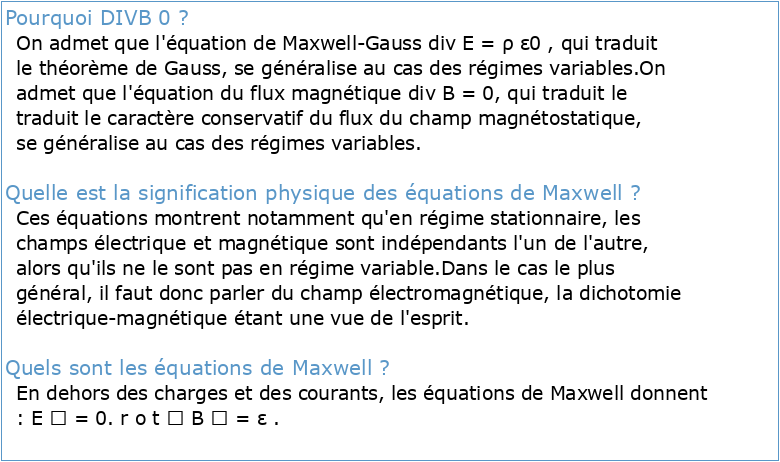 Chapitre II : Equations de Maxwell dans le vide