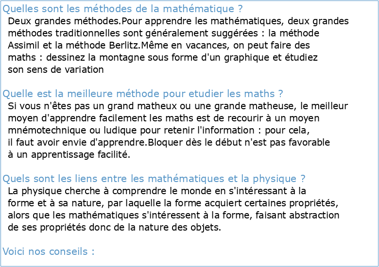 Méthodes Mathématiques pour la Physique I