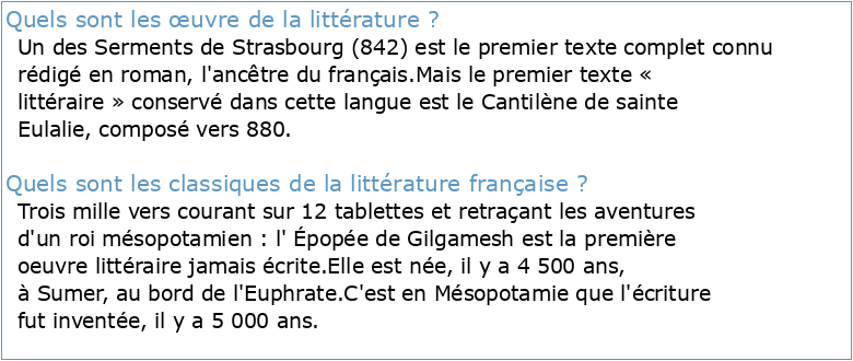 100 oeuvres-clés de la littérature française pdf