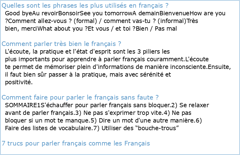 1000 phrases pour bien parler français PDF