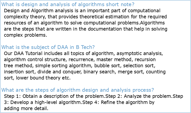 DIGITAL NOTES ON DESIGN AND ANALYSIS OF ALGORITHMS B
