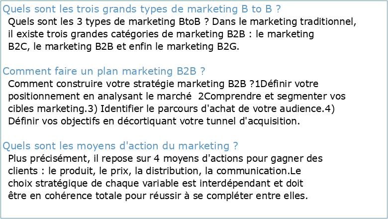 Action marketing B2B